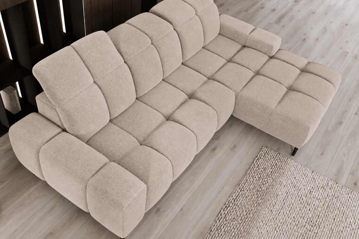 Canapé d'angle assise avance-recule électrique 274 x 180 cm - GENOA S WERSAL