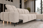 Canapé d'angle assise avance-recule électrique 274 x 180 cm - GENOA S WERSAL