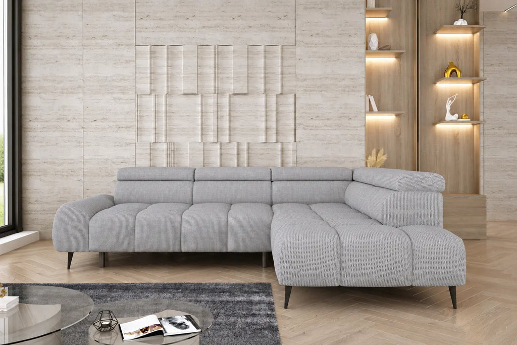 Canapé d'angle assise avance-recule électrique 275 x 211 cm - SORRENTE L WERSAL