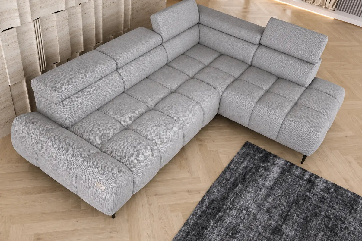 Canapé d'angle assise avance-recule électrique 275 x 211 cm - SORRENTE L WERSAL