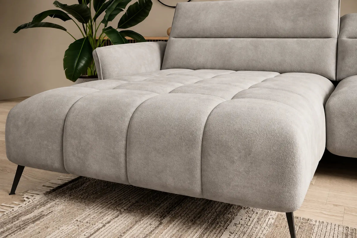 Canapé d'angle assise avance-recule électrique CERVIA S - 272 x 175 cm WERSAL