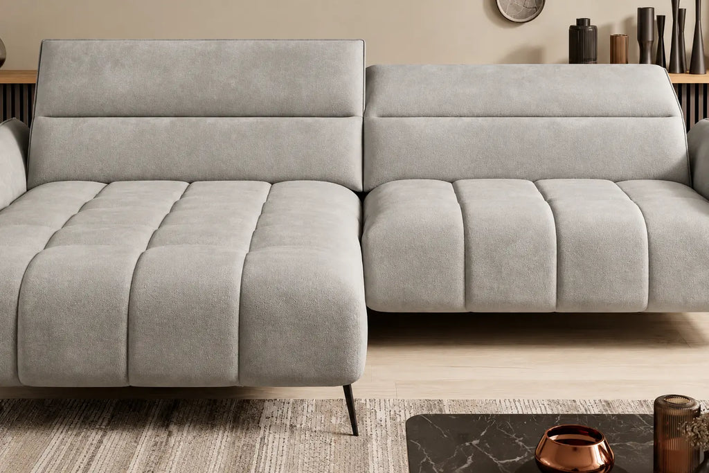 Canapé d'angle assise avance-recule électrique CERVIA S - 272 x 175 cm WERSAL