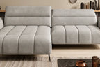 Canapé d'angle assise avance-recule électrique CERVIA S - 272 x 175 cm WERSAL