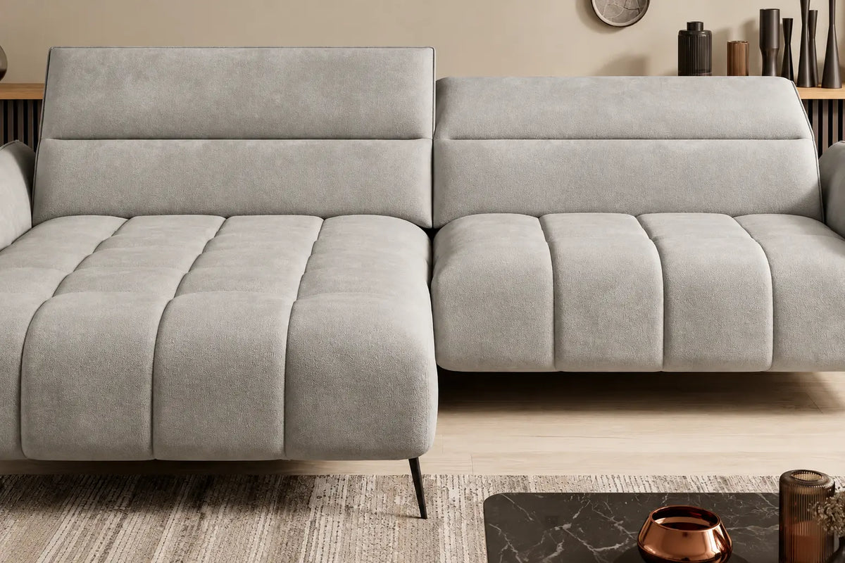 Canapé d'angle assise avance-recule électrique CERVIA S - 272 x 175 cm WERSAL