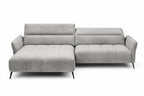 Canapé d'angle assise avance-recule électrique CERVIA S - 272 x 175 cm WERSAL