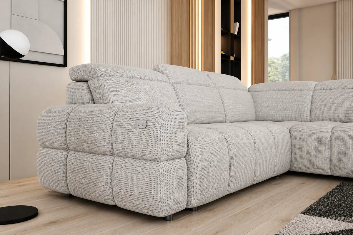 Canapé d'angle assise avance-recule électrique TORINO L - 270 x 223 cm WERSAL