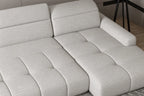 Canapé d'angle assise avance-recule électrique TORINO S - 273 x 183 cm WERSAL
