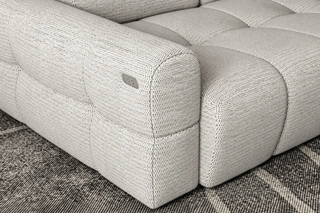 Canapé d'angle assise avance-recule électrique TORINO S - 273 x 183 cm WERSAL