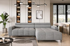 Canapé d'angle compact assise avance-recule électrique FIESOLE S - 256 x 181 cm WERSAL