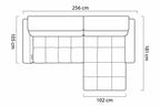 Canapé d'angle compact assise avance-recule électrique FIESOLE S - 256 x 181 cm WERSAL