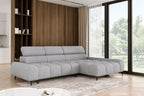 Canapé d'angle compact assise avance-recule électrique SORRENTE S - 300 x 180 cm WERSAL