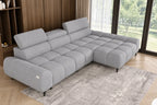 Canapé d'angle compact assise avance-recule électrique SORRENTE S - 300 x 180 cm WERSAL