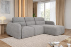 Canapé d'angle convertible coffre assise avance-recule électrique CAMOGLI L - 262 x 220 cm WERSAL