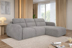 Canapé d'angle convertible coffre assise avance-recule électrique CAMOGLI S - 259 x 175 cm WERSAL