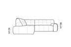 Canapé d'angle convertible électrique NIMBUS L - 267 x 207 cm - WERSAL