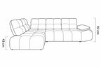 Canapé d'angle dossier avance-recule GAETA L - 302 x 212 cm WERSAL