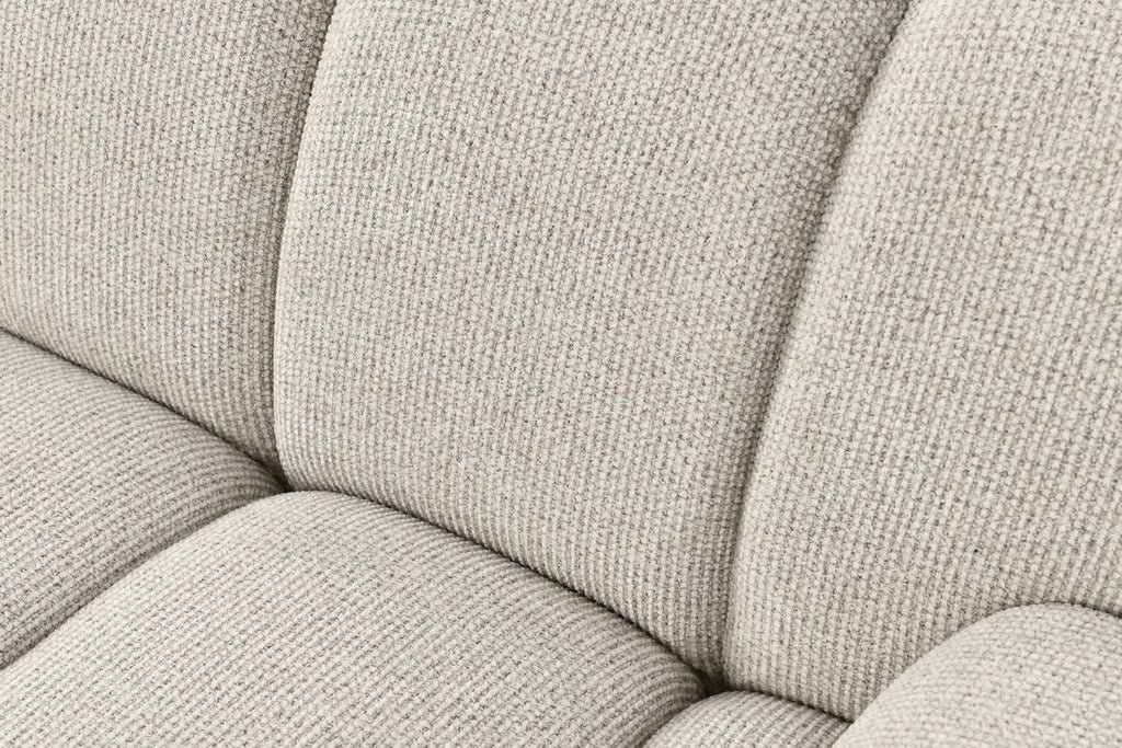 Canapé d'angle modulable 4 places avec pouf, couleur sable TAZA - 276 x 175 cm HOUSE NORDIC