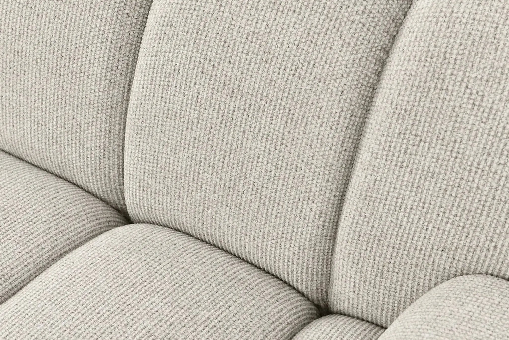 Canapé d'angle modulable 4 places avec pouf, couleur sable TAZA - 276 x 175 cm HOUSE NORDIC