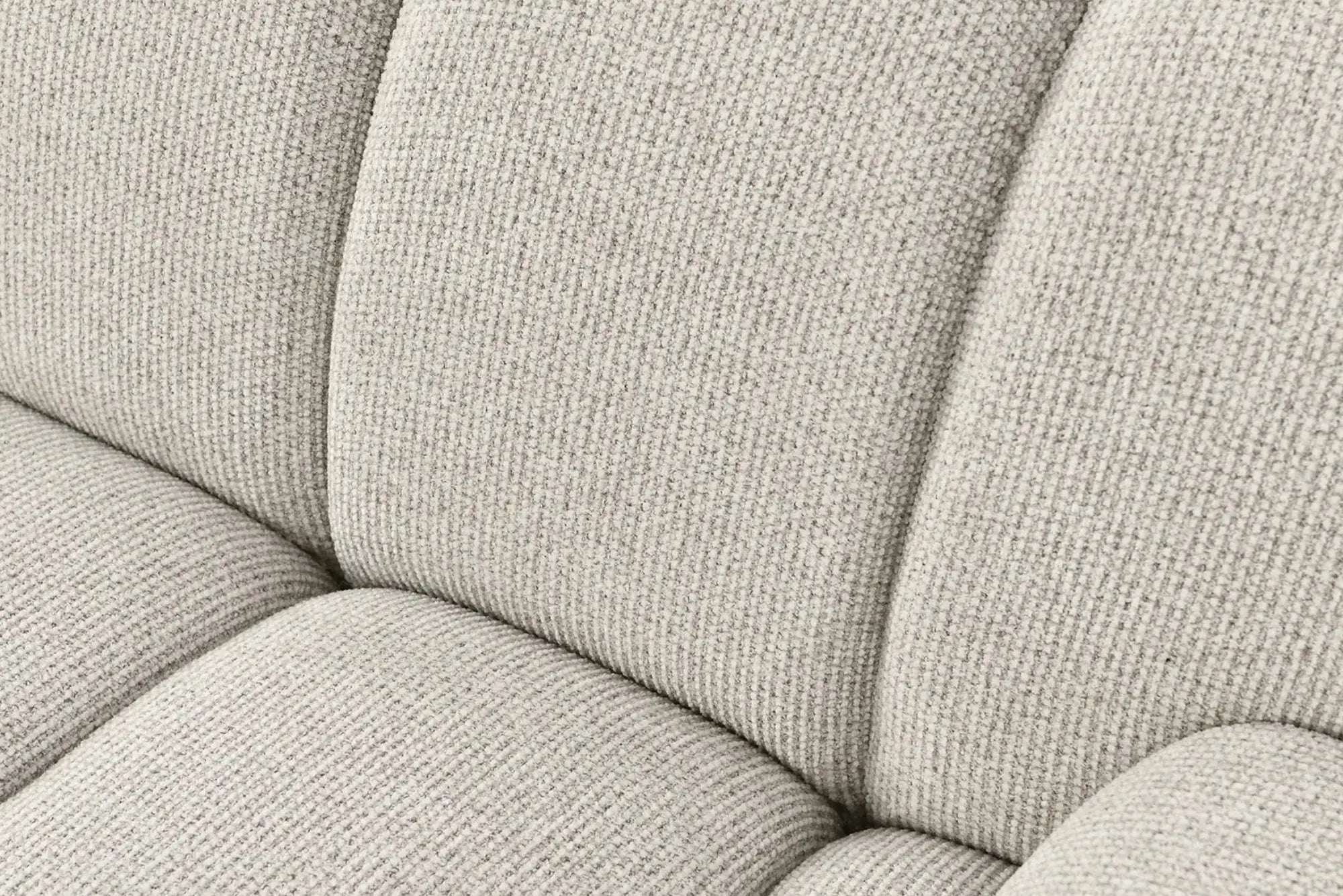 Canapé d'angle modulable 4 places avec pouf, couleur sable TAZA - 276 x 175 cm HOUSE NORDIC