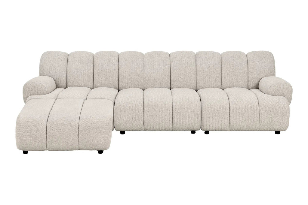 Canapé d'angle modulable TAZA Sable - 276 x 95-175 cm HOUSE NORDIC