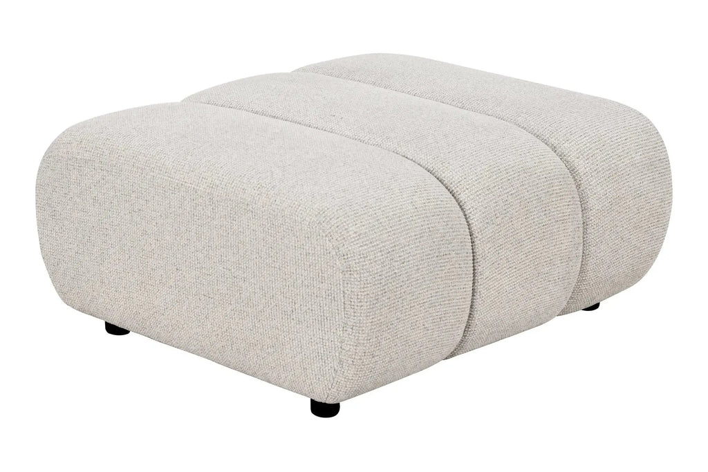 Canapé d'angle modulable 4 places avec pouf, couleur sable TAZA - 276 x 175 cm HOUSE NORDIC