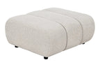 Canapé d'angle modulable 4 places avec pouf, couleur sable TAZA - 276 x 175 cm HOUSE NORDIC