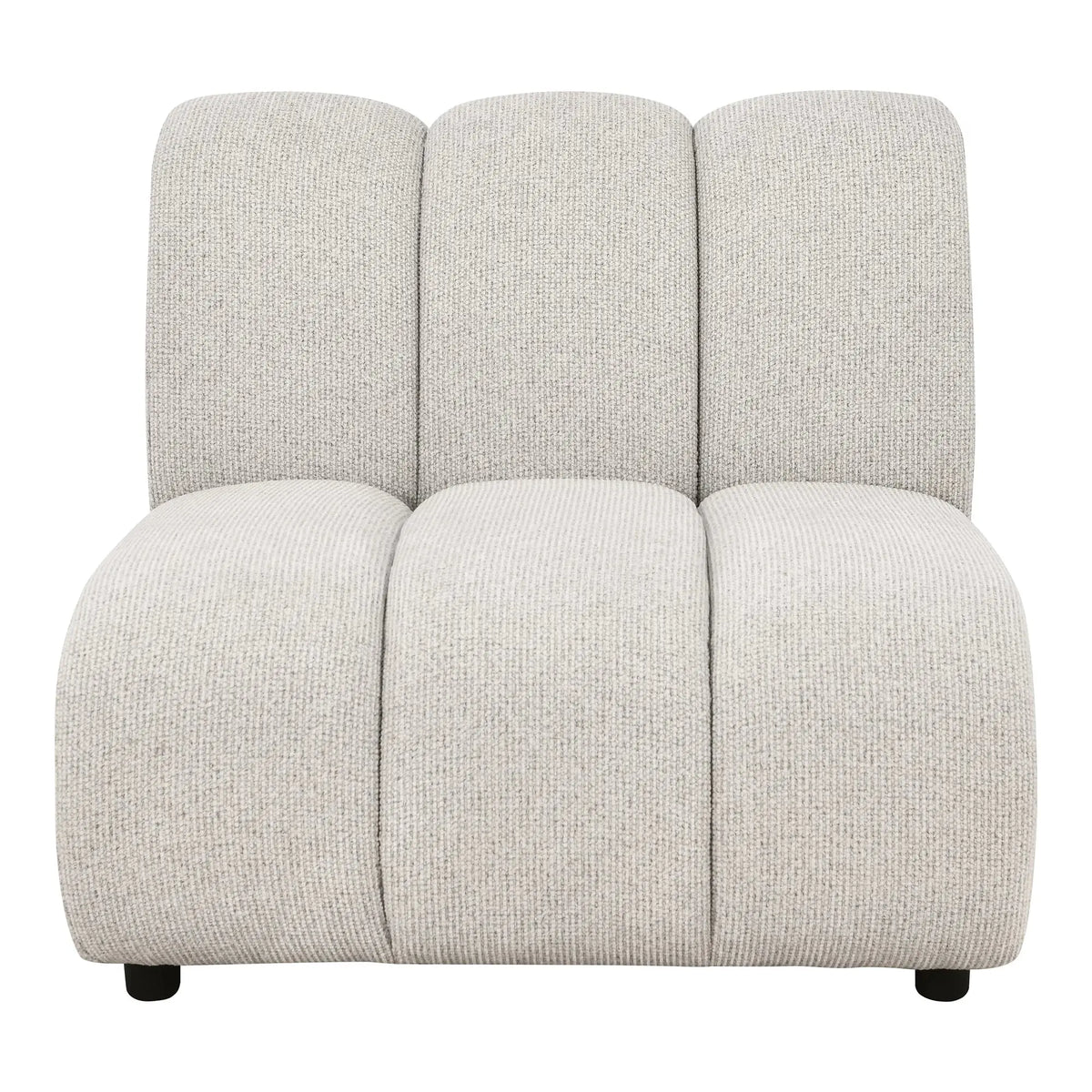 Canapé d'angle modulable 4 places avec pouf, couleur sable TAZA - 276 x 175 cm HOUSE NORDIC