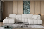 Canapé panoramique Convertible Électrique TORINO XL - 358 x 223 x 183 cm WERSAL