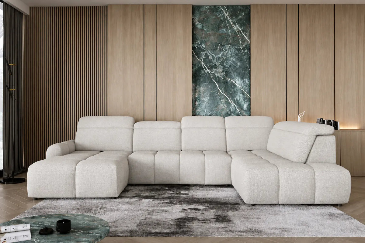 Canapé panoramique Convertible Électrique TORINO XL - 358 x 223 x 183 cm WERSAL