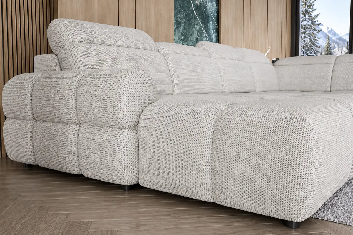 Canapé panoramique Convertible Électrique TORINO XL - 358 x 223 x 183 cm WERSAL