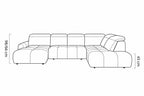 Canapé panoramique Convertible Électrique TORINO XL - 358 x 223 x 183 cm WERSAL