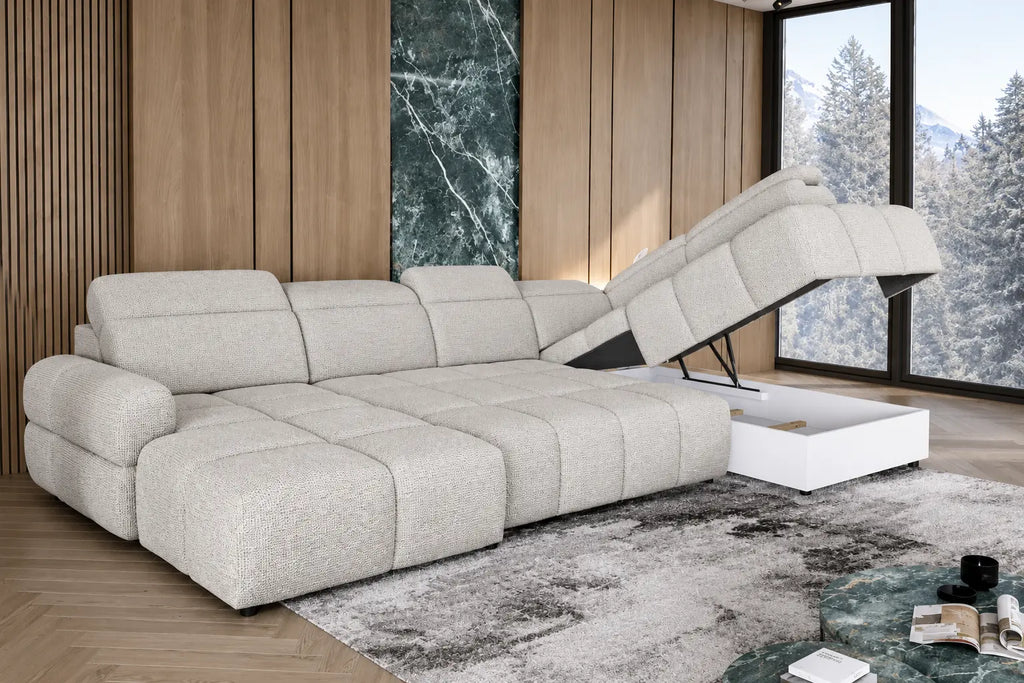 Canapé panoramique Convertible Électrique TORINO XL - 358 x 223 x 183 cm WERSAL