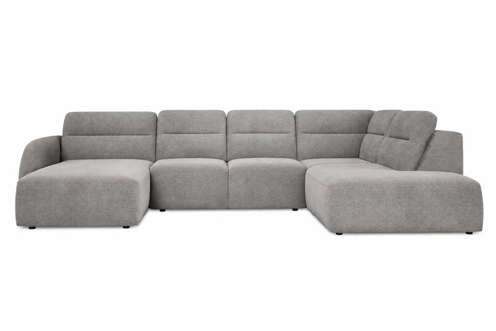 Canapé panoramique convertible coffre assise avance-recule électrique CAMOGLI XL - 351 x 220 cm WERSAL