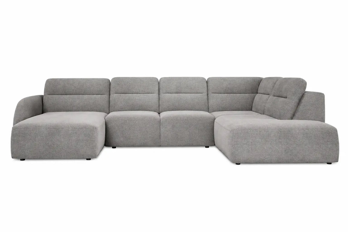Canapé panoramique convertible coffre assise avance-recule électrique CAMOGLI XL - 351 x 220 cm WERSAL