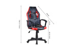 Schema cote de la chaise gaming TYGER 57,5 x 65 cm - TIKAYLA