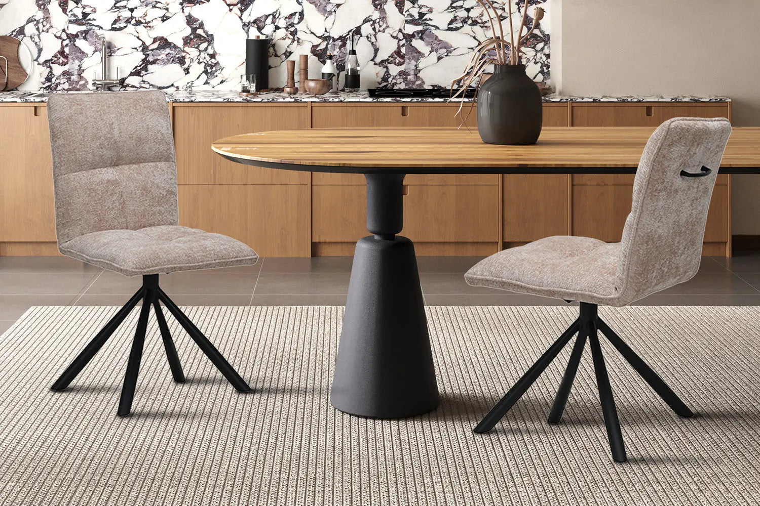 Chaise pivotante JYA Sable – 91 x 45 cm | TIKAYLA