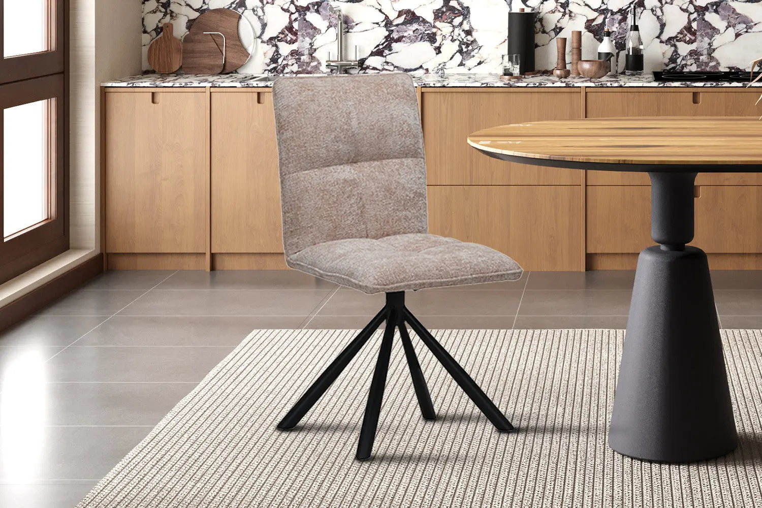 Chaise pivotante JYA Sable – 91 x 45 cm | TIKAYLA
