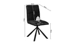 Chaise pivotante JYA Gris foncé – 91 x 45 cm | TIKAYLA
