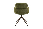 Chaise pivotante de salle à manger ROXANA, tissu vert