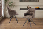 Chaise pivotante de salle à manger SOLEN, coloris marron