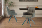 Chaise pivotante de salle à manger SOLEN, coloris vert
