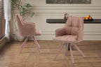 Chaise pivotante de salle à manger SOLEN, coloris rose