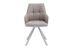 Chaise pivotante de salle à manger SOLEN, coloris beige