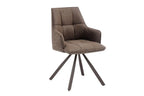 Chaise pivotante de salle à manger SOLEN, coloris marron