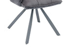 Chaise pivotante de salle à manger SOLEN, coloris gris foncé