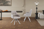 Chaise pivotante de salle à manger SOLEN, coloris beige