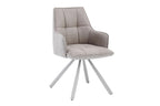 Chaise pivotante de salle à manger SOLEN, coloris beige