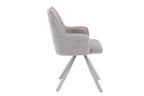 Chaise pivotante de salle à manger SOLEN, coloris beige
