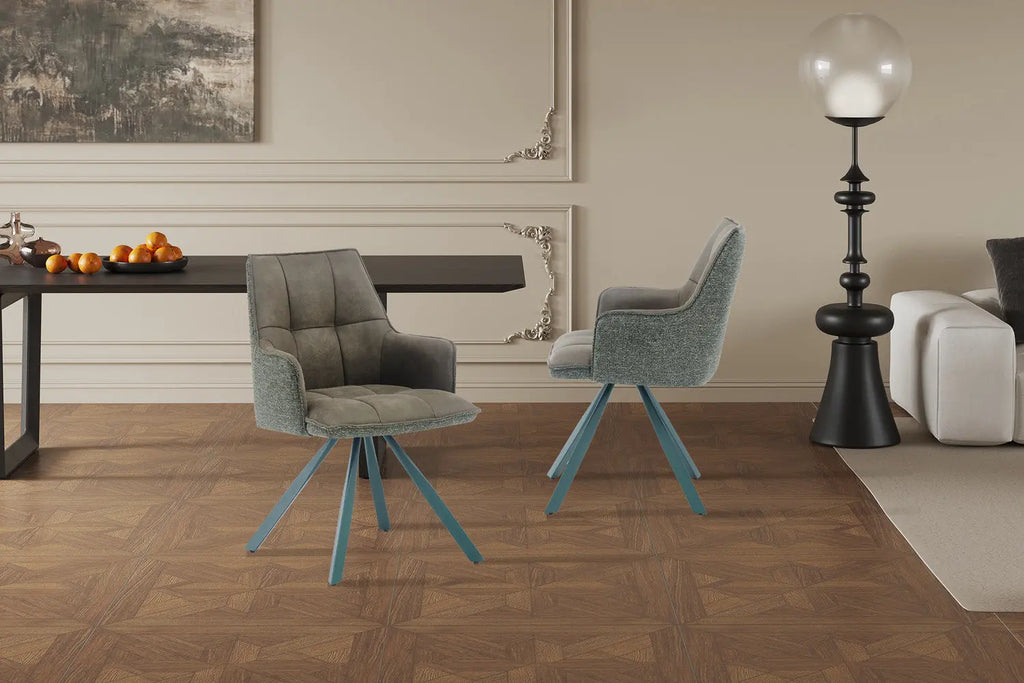 Chaise pivotante de salle à manger SOLEN, coloris vert