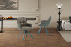 Chaise pivotante de salle à manger SOLEN, coloris vert